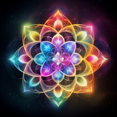 
beautiful uplifting fractals colours of the chakras symbolic sacred shapes and fairy dust