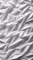 White crumpled paper background simple diy craft