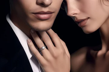 Gorgeous elegant couple posing. Fashion love adult beauty attractive posing. Generate Ai © nsit0108