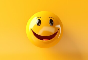 A cheerful yellow smiley face emoticon representing the joy and positivity