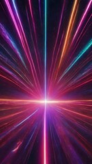 Obraz premium Cosmic background with colorful laser lights - perfect for a digital wallpaper