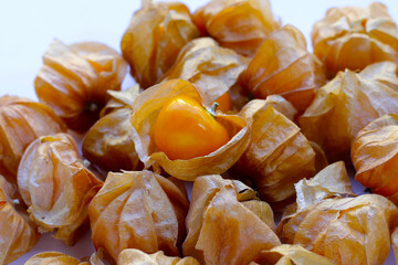 Fresh cape gooseberry. Delicious tropical fruit