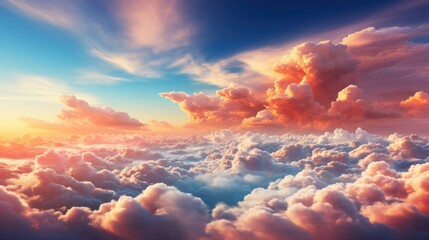 Realistic sky firmament air gradiation UHD wallpaper - obrazy, fototapety, plakaty