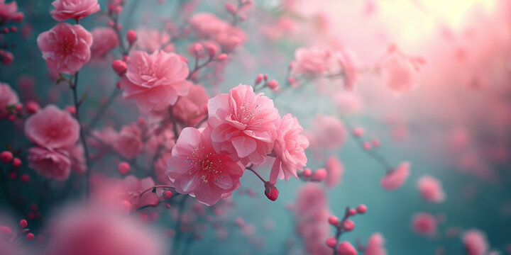 Hintergrundbild, neblig Vintage hellrosa Blumentextur