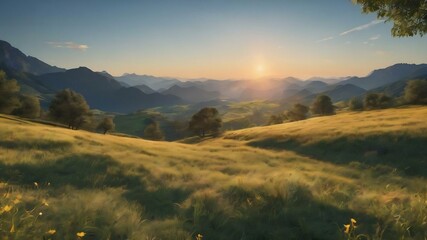 Obraz premium Sunlight sunny land scenic weather