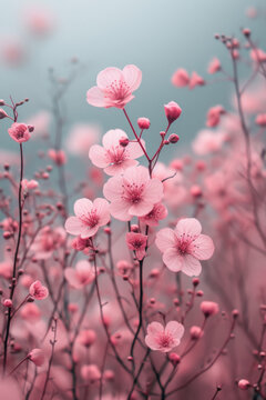 Hintergrundbild, neblig Vintage hellrosa Blumentextur