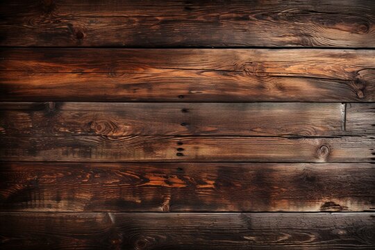 old oak wooden board texture background top view, dark brown hardwood planks surface