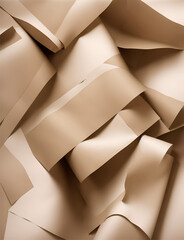 Stack of tan and white papers. Backgrounds for websites, posters, or presentations