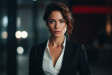 Obraz premium International Women's Day. Portrait of young beautiful woman