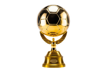 Glorious Soccer Trophy Isolated On Transparent Background