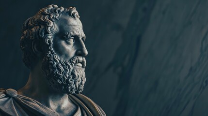 Empty Aristotle-Themed Canvas: Ideal for Text Insertion