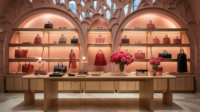 Interior of lanvin brand botique UHD wallpaper