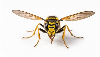 wasp isolated on white