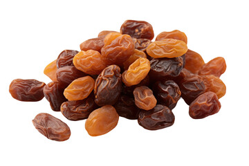 Raisins The Dried Grapes Isolated On Transparent Background