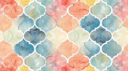 Calm pastel watercolor background with grid pattern, rough texture, worn canvas, classic aesthetic, and colorful