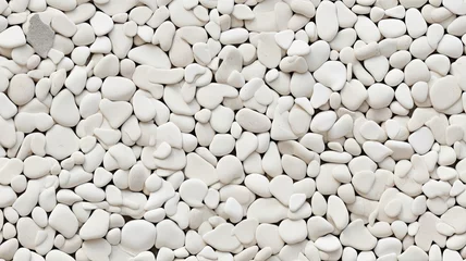 Foto op Canvas a seamless texture of ceramic with grout joints, highlighting the intricate details and craftsmanship in a white terrazzo finish adorned with pebble stones. SEAMLESS PATTERN. SEAMLESS WALLPAPER. © lililia