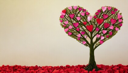 love tree valentines day illustration