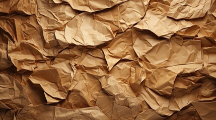 Recycle braown paper crumpled texture UHD wallpaper