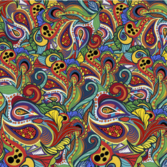 Seamless pattern with Turkish design