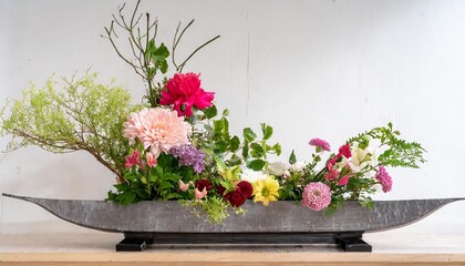 ikebana japanese flower arrangement simply putting flowers in a container