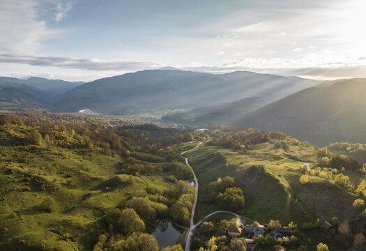 Landscape near Nucsoara, Arges County, Muntenia, Romania