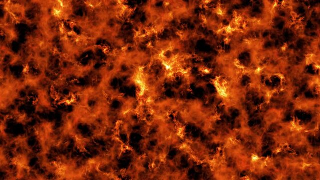 Abstract Motion Lava Background Animation. Seamless Loop 4K Animation of Hot Magma Surface.