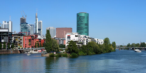 Buildings in the banking district, Frankfurt am Main, Hesse