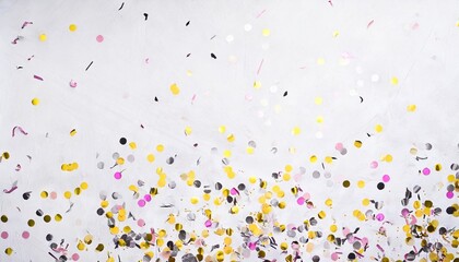 confetti on a white background festive concept perfect place for your design
