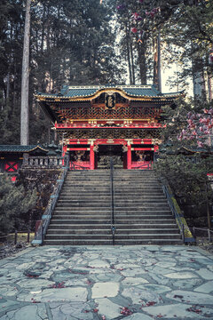 Niomon Gate in the temples of Nikko, UNESCO World Heritage Site, Tochigi, Honshu, Japan