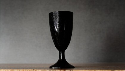 black sparkling drink glass illustration