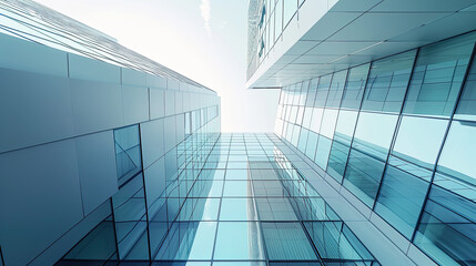 Modern office building. Architectural details of modern building. Business background