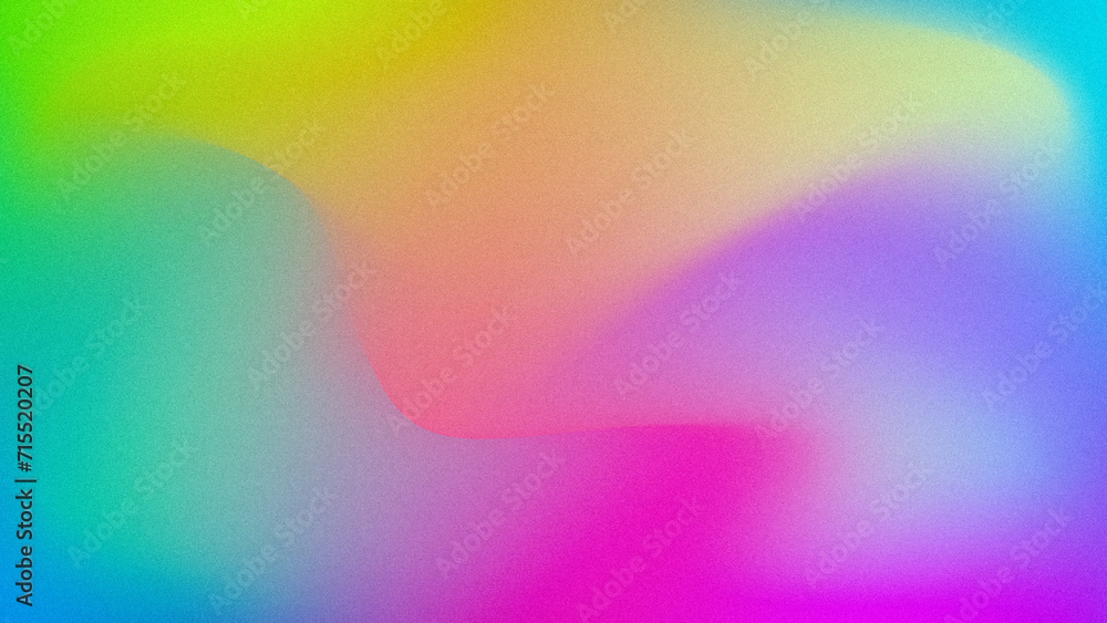 Poster grainy gradient background with hologram effect