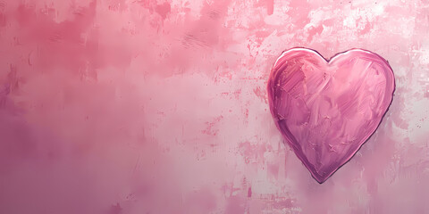 Valentines day design composition on a solid color background