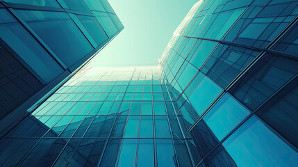 Obraz premium Modern office building. Architectural details of modern building. Business background