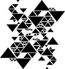 black and white geometric pattern. Retro black and white geometric pattern background, vector abstract circle, triangle and square lines art. Trendy bauhaus pattern backgrounds op-art set