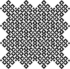 Celtic seamless pattern. Abstract vintage geometric wallpaper. Vector illustration. Black and white. design for wallpaper, wall decor, print, postcard, cover, template, banner.