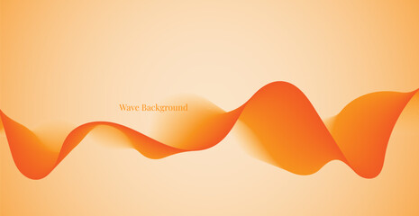Orange Wave Lines Pattern Abstract Background. Modern Banner. Wallpaper. Vector Illustration