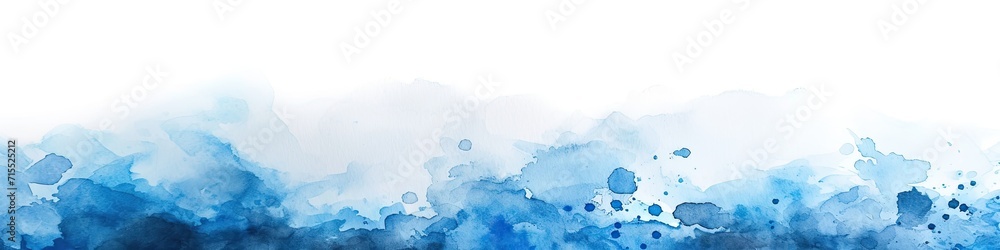 Poster abstract watercolor background with a combination of white and blue tones