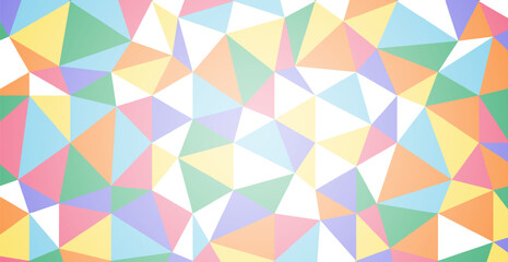 Modern Colorful Geometric Shape Pattern. Abstract Polygon Background. Technology Banner Wallpaper. Vector Illustration