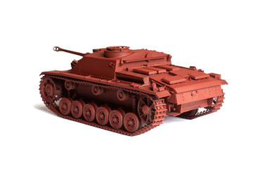 Scale model of old vehicle