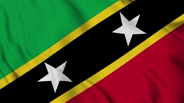 Flag of Saint Kitts and Nevis 4K Animation