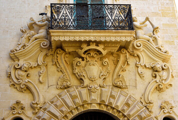 ancient buildings in Galatina Lecce Italy