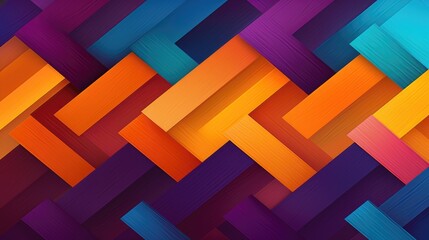radiant chevron pattern with vivid orange and purple hues for dynamic design