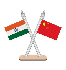india china flag