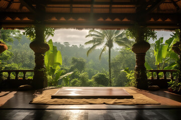 Obrazy na Plexi  view of the meditation resort