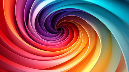 Obraz premium Abstract art swirl rainbow colorful background