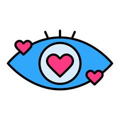 Eye Love Icon