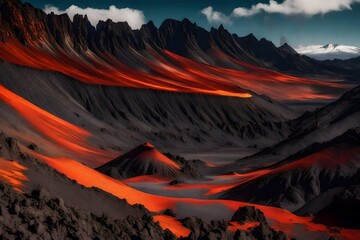 fire in the sky  Generated Ai