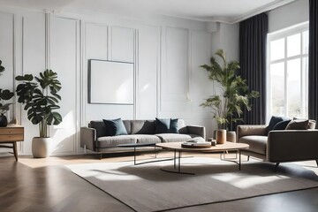 modern living room  Generated Ai