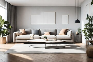 modern living room with sofa  Generated Ai